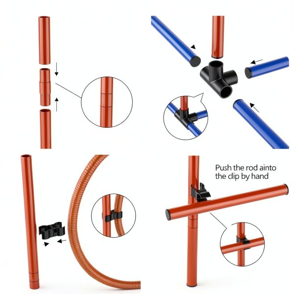 Generic Dog Agility Jump Adjustable Training Equipment Set-5