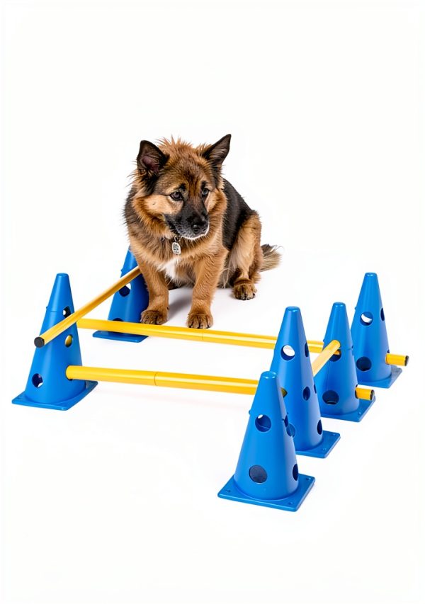 HFYZZ Dog Agility Jump Adjustable Training Obstacle Set-5