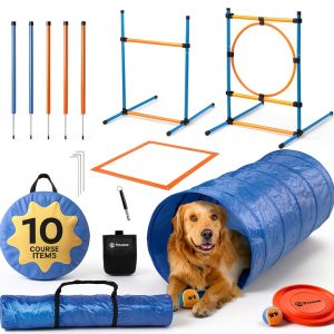 Petcove Dog Agility Course Adjustable Obstacles Training Set-0
