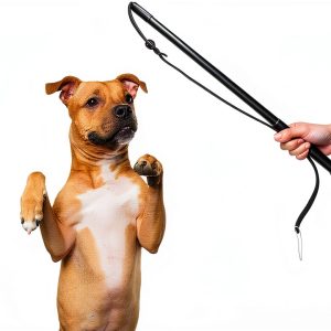 Pssopp Dog Training Whip Sturdy Handle Interactive Pet Toy-0