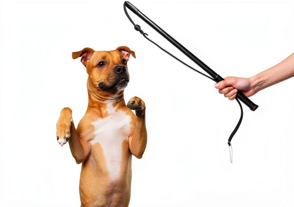 Pssopp Dog Training Whip Sturdy Handle Interactive Pet Toy-0