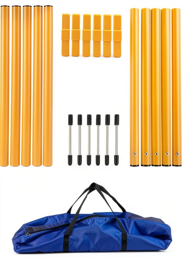Generic Dog Agility Weave Poles Set Training Equipment-1