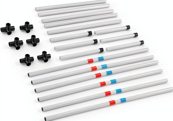 Aosom Dog Agility Weave Poles Adjustable Portable Training-6