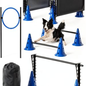 BARKQUET Dog Agility Course Backyard Set Training Play-0
