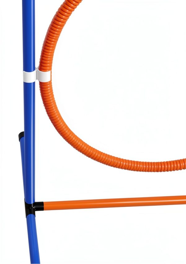 Aosom Dog Agility Kit Adjustable Hurdle Weave Poles Training-7