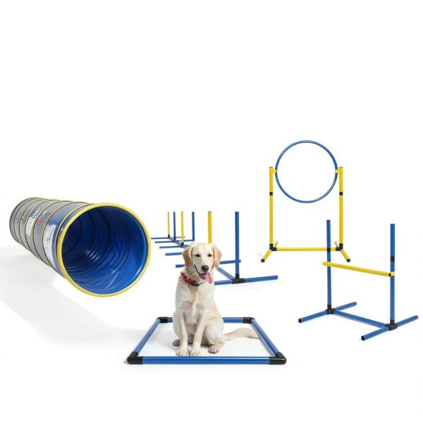 Mighty Equipped Dog Agility Course Set Sturdy Portable-6