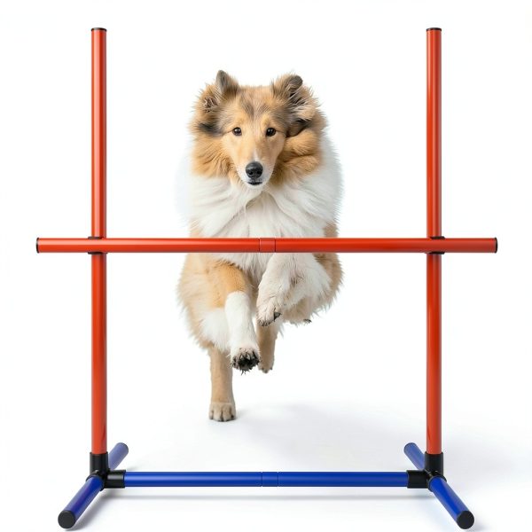 Generic Dog Agility Jump Adjustable Training Equipment Set-4
