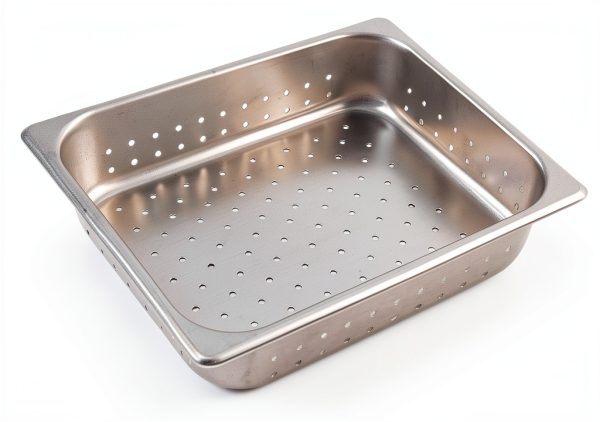 Winco 2-1/2-Inch Pan Food Pan - Perforated Heavy-Duty Stainless Steel-0