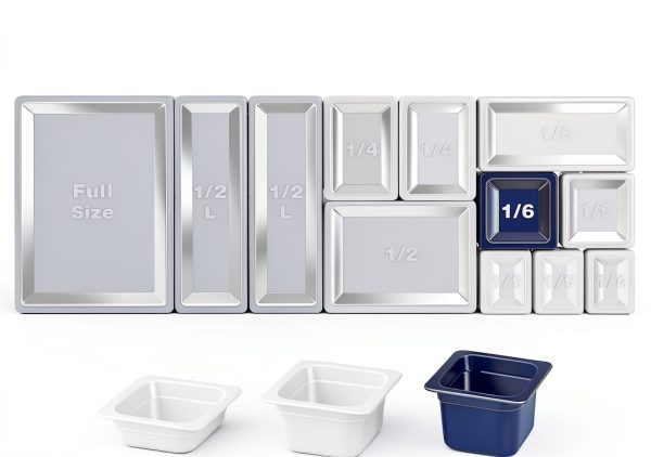 Food Pan Carlisle Storplus 1/6-Size Polycarbonate Black Pack of 6-11