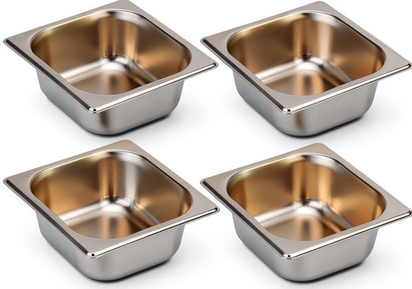 Steam Table Pan SHEUTSAN 6 Piece 1/6 Size Stainless Steel Deep Pan-0