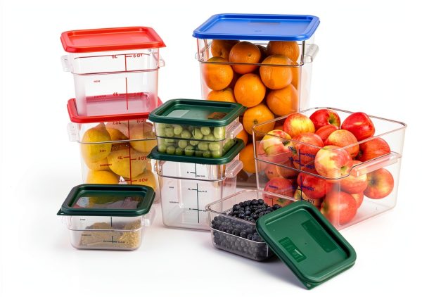 Squares Square Food Storage Container CFS Brands 22qt PC Stackable-8