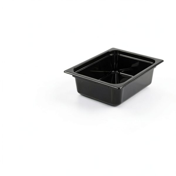 Food Pan Carlisle Storplus 1/6-Size Polycarbonate Black Pack of 6-1