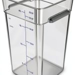 Squares Square Food Storage Container CFS Brands 22qt PC Stackable-0