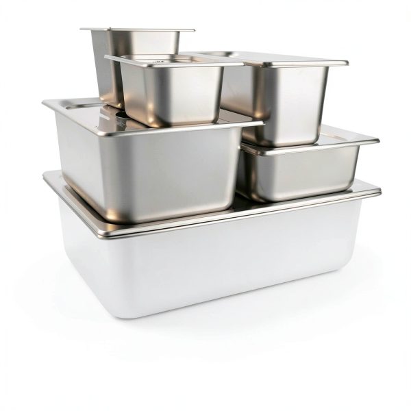 Stainless Steel Hotel Pans 6 Set with Lids TSUBOR 4" Deep Anti‑Jam-2