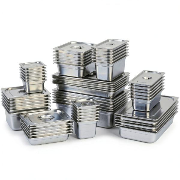 Wilprep 6 Pack Hotel Pans 1/3 Size 4in Deep Steam Table with Lids-6