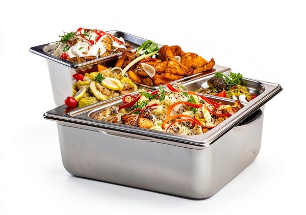 Stainless Steel Hotel Pans 6 Set with Lids TSUBOR 4" Deep Anti‑Jam-4