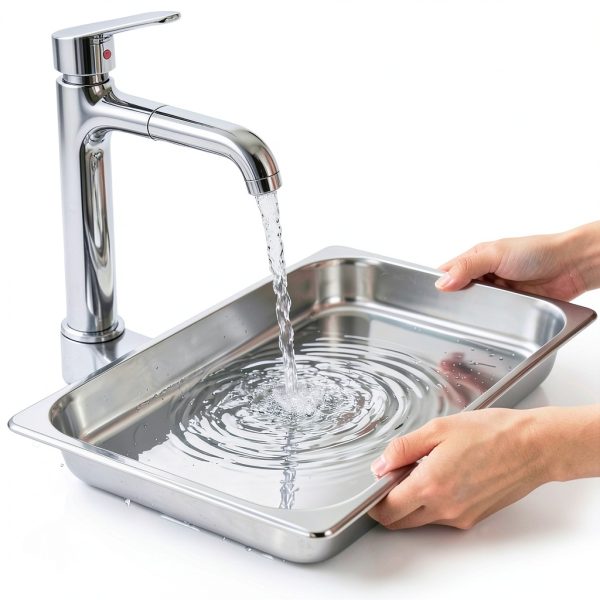 Hotel Pans 4" Deep 2 Pack Stainless Steel VOISEN Full‑Size with Lids-4